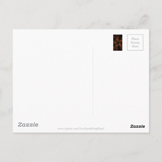 Carte Postale Elégante conception kaléidoscopique noire étoile B (Dos)