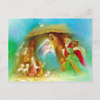 Elégante crèche, Marie Jésus Joseph
