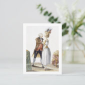 Carte Postale Élégante dame à un Fitting avec sa Tailor, assiett (Debout devant)