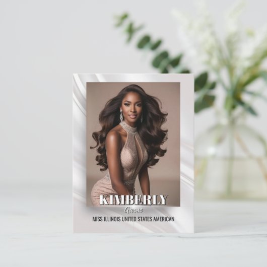 Carte postale élégante du concours de Sunburst (Debout devant)