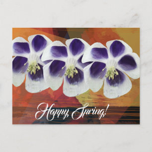 Carte postale élégante du printemps