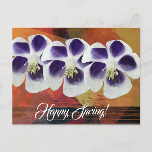 Carte postale élégante du printemps (Devant)