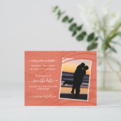 Carte postale élégante en terre cuite pour annonce (Debout devant)