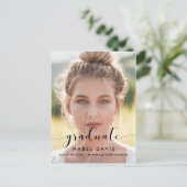 Carte Postale Elégante et chic photo de graduation (Debout devant)