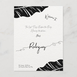 Carte postale élégante et personnalisable pour ent