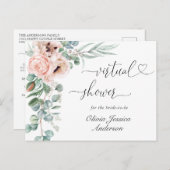 Carte Postale Elégante Eucalyptus Eucalyptus Bridal VIRTUAL douc (Devant / Derrière)