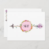 Carte postale élégante Flèche 3 (Devant / Derrière)