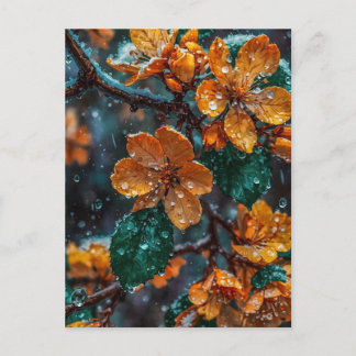 Carte postale élégante Fleur de cerisier rose - Ch