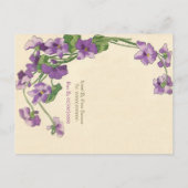 Carte Postale Elégante invitation à la douche nuptiale budget él (Dos)