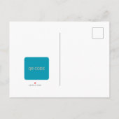 Carte Postale Élégante invitation de mariage avec QR code minima (Dos)