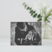 Carte Postale Élégante mise à jour de mariage photo faire-part (Debout devant)