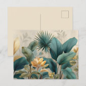 Carte Postale Elégante murale tropicale (Devant / Derrière)