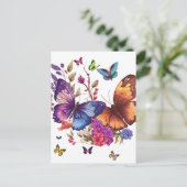 Carte postale élégante papillon (Debout devant)