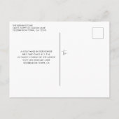 Carte Postale Elégante Parties scintillant d'étincelle en argent (Dos)