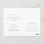 Carte Postale Elégante Pêche Blue Floral Boîte aux lettres Nous  (Dos)