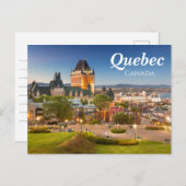 Carte postale élégante Québec Canada (Devant / Derrière)