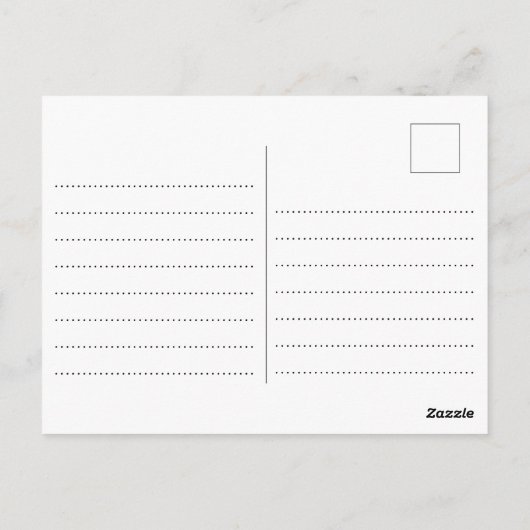 Carte postale élégante Québec Canada (Dos)