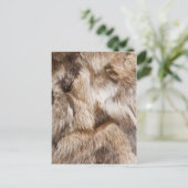 Carte Postale Élégante texture de fourrure (Debout devant)