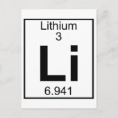 Carte Postale Élément 003 - Li - Lithium (plein) (Devant)