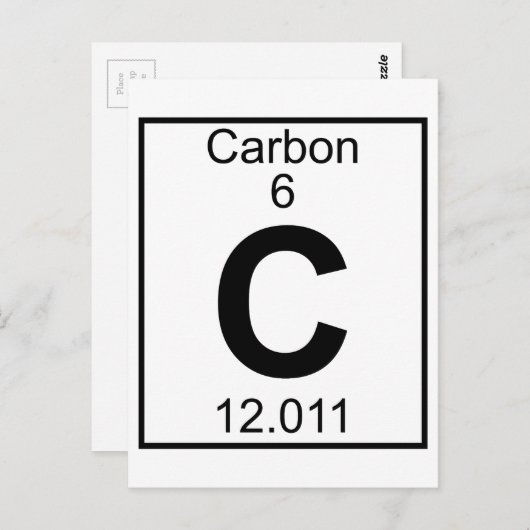 Carte Postale Élément 006 - C - Carbone (complet) (Devant / Derrière)