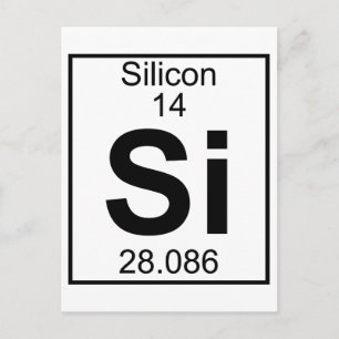 Carte Postale Élément 014 - Si - Silicon (Complet)