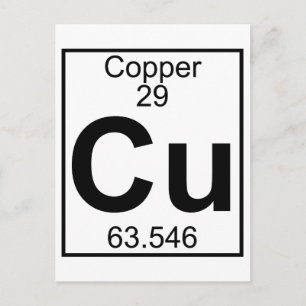 Carte Postale Élément 029 - Cu - Cuivre (Complet)