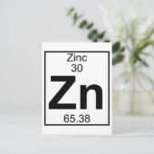 Carte Postale Élément 030 - Zn - Zinc (plein) (Debout devant)