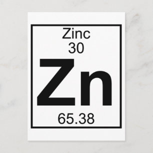 Carte Postale Élément 030 - Zn - Zinc (plein)