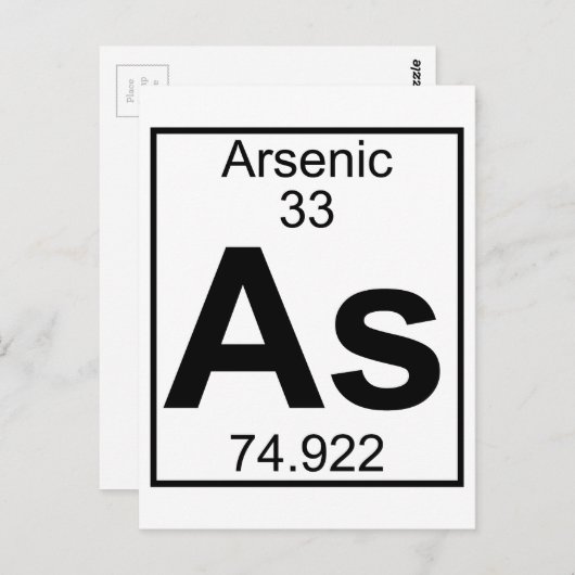 Carte Postale Élément 033 - As - Arsenic (Complet) (Devant / Derrière)