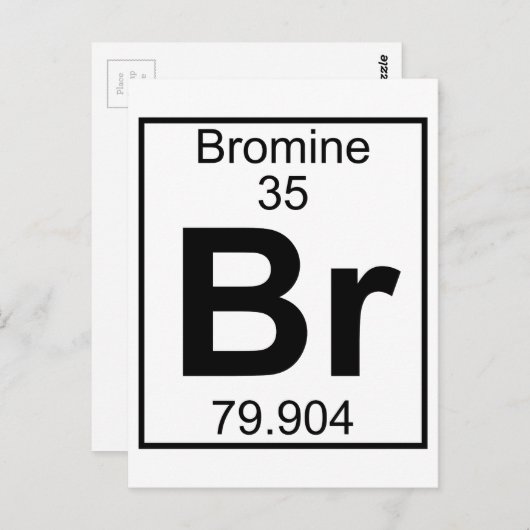 Carte Postale Élément 035 - Br - Bromine (Complet) (Devant / Derrière)
