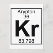 Carte Postale Élément 036 - Kr - Krypton (Complet) (Devant)