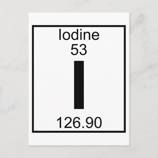 Carte Postale Élément 053 - I - Iode (complet) (Devant)