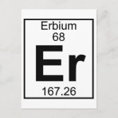 Carte Postale Élément 068 - Er - Erbium (Complet) (Devant)