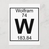 Carte Postale Élément 074 - W - Wolfram (complet) (Devant)