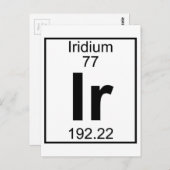 Carte Postale Élément 077 - Ir - Iridium (Complet) (Devant / Derrière)