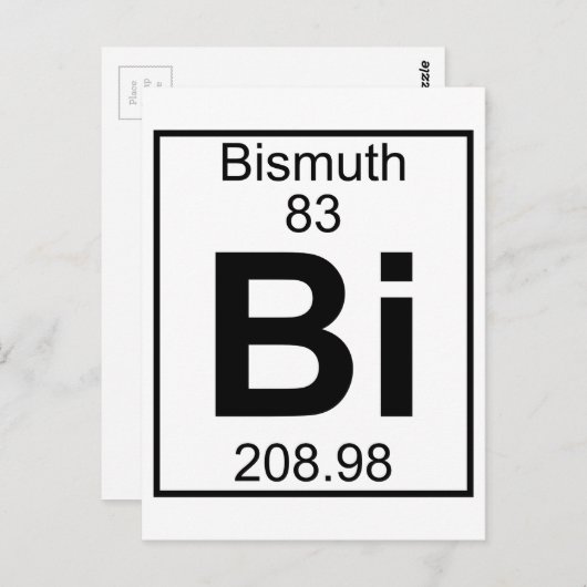 Carte Postale Élément 083 - Bi - Bismuth (Complet) (Devant / Derrière)