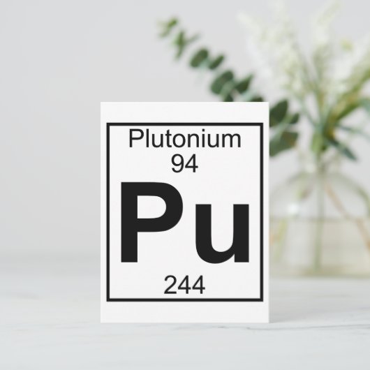 Carte Postale Élément 094 - Pu - Plutonium (Complet) (Debout devant)