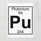 Carte Postale Élément 094 - Pu - Plutonium (Complet) (Devant)