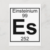 Carte Postale Élément 099 - Es - Einsteinium (Complet) (Devant)
