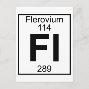 Carte Postale Élément 114 - Fl - Flérovium (Complet)