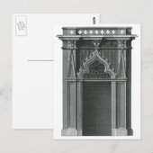 Carte Postale Élément architectural ancien, porte gothique (Devant / Derrière)