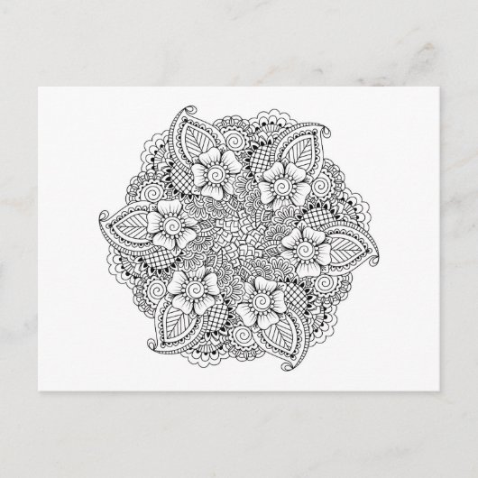 Carte Postale Élément arrondi inspiré (Devant)