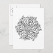 Carte Postale Élément arrondi inspiré (Devant / Derrière)