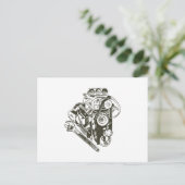 CARTE POSTALE ÉLÉMENT MÉCANIQUE DU RAC (Debout devant)