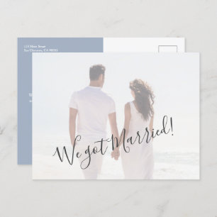 Carte Postale Elément photo Mariage du budget