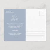 Carte Postale Elément photo Mariage du budget (Dos)