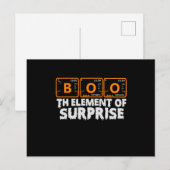 Carte Postale Éléments primaires de surprise Halloween effrayant (Devant / Derrière)