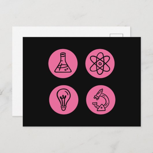 Carte Postale Éléments scientifiques (Devant / Derrière)