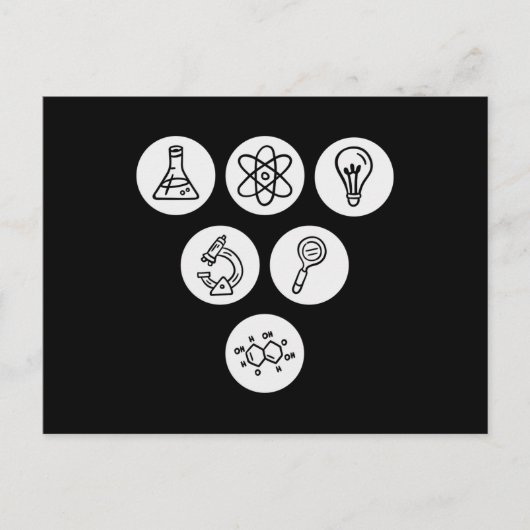 Carte Postale Éléments scientifiques (Devant)