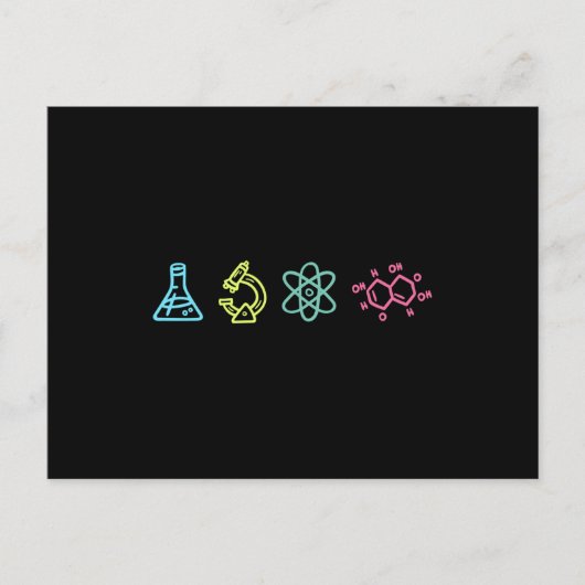 Carte Postale Éléments scientifiques (Devant)